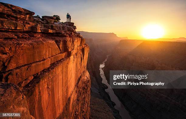 grand canyon sunrise - toroweap overlook stock-fotos und bilder