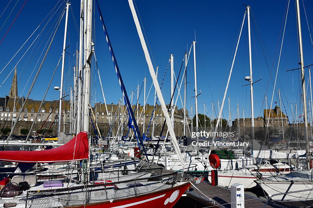 Saint Malo harbour in France