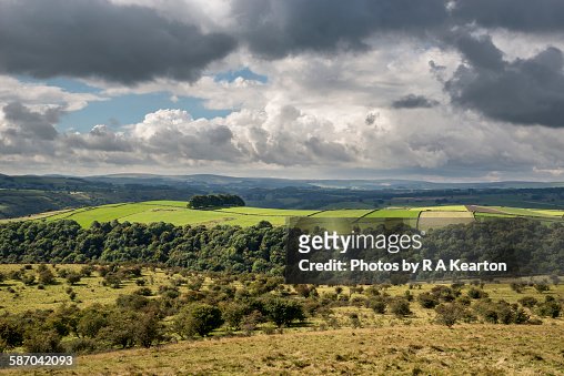 Cloud shapes over the Derbyshire Dales, England