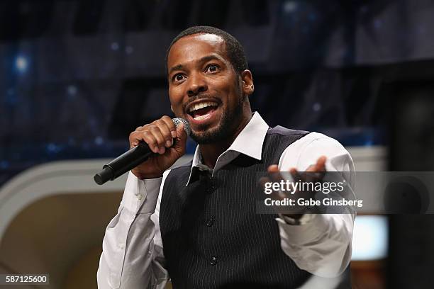 Actor Anthony Montgomery speaks during the 15th annual official Star Trek convention at the Rio Hotel & Casino on August 7, 2016 in Las Vegas, Nevada.