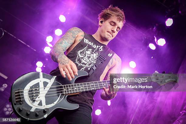 Andy Glass performs with We Came As Romans on Day 2 of the Heavy Montreal Festival at Parc Jean-Drapeau on August 7, 2016 in Montreal, Canada.