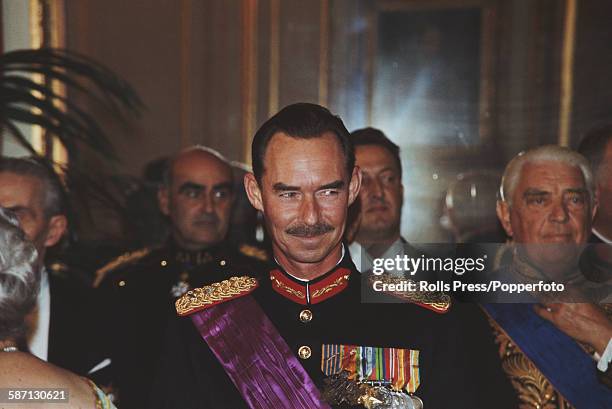 Jean, Grand Duke of Luxembourg pictured attending an official engagement circa 1968.