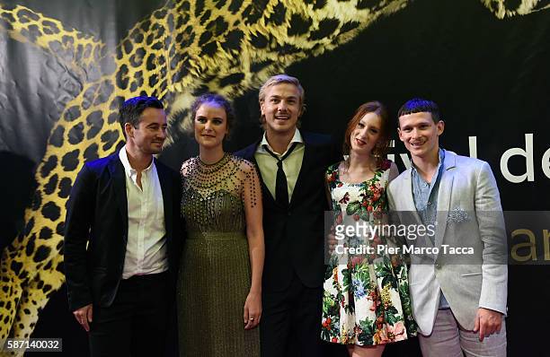 Christian Schwochow, Carla Juri, Albrecht Abraham Schuch, Roxane Duran and Joel Basmann attend 'Paula' premiere during the 69th Locarno Film Festival...