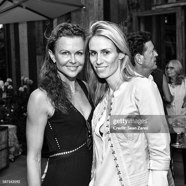 Laura Nicklas and Carola Jain attend Celebration of Steinway Spirio, Hosted by Joan and George Hornig and Steinway & Sons at Private Residence on...