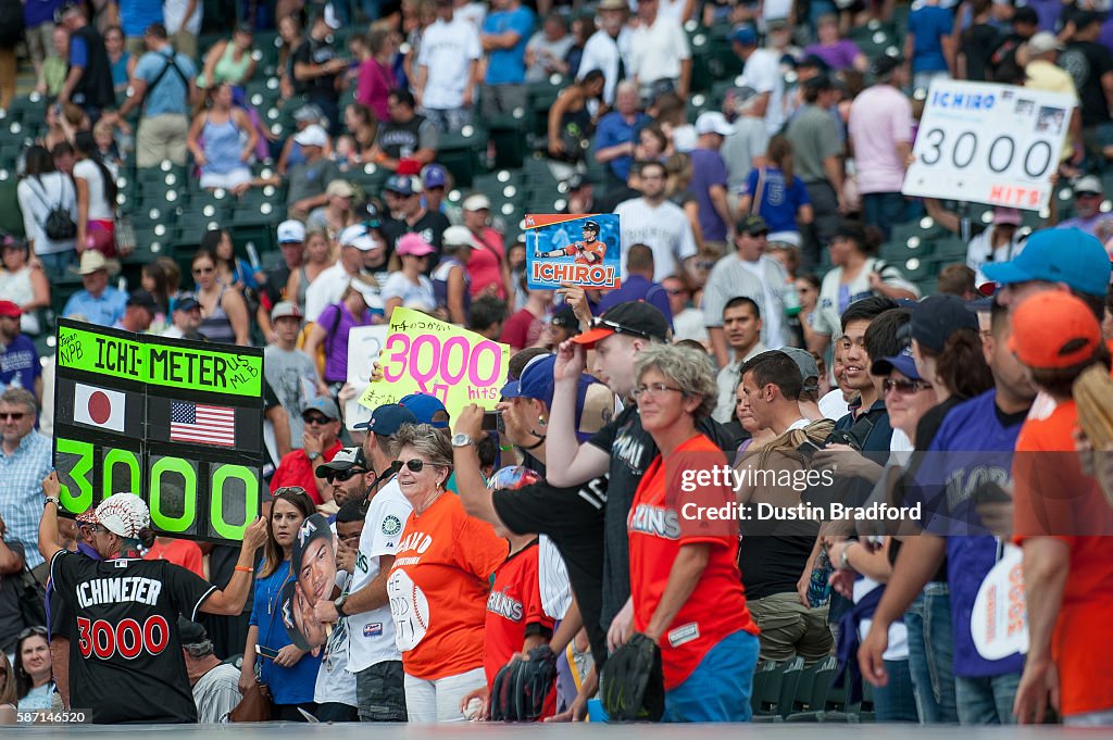 Miami Marlins v Colorado Rockies