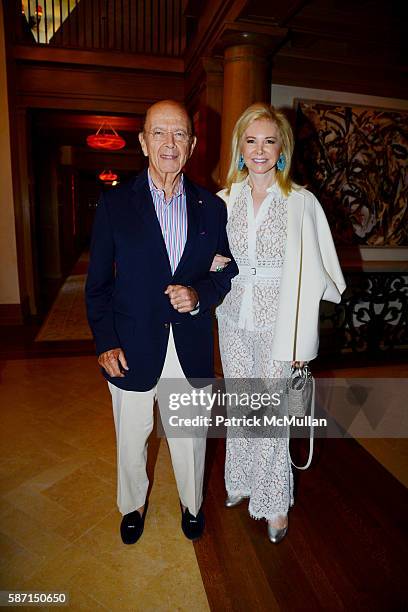 Wilbur Ross and Hilary Geary Ross attend Tom & Diane Tuft and Christina Cuomo Celebrate the Launch of Jay McInerney's New Novel "Bright, Precious...