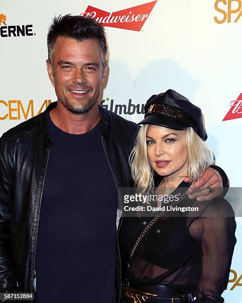 Actor Josh Duhamel and wife singer Fergie attend the premiere of Orion Pictures' "Spaceman" at The London Hotel on August 7, 2016 in West Hollywood,...