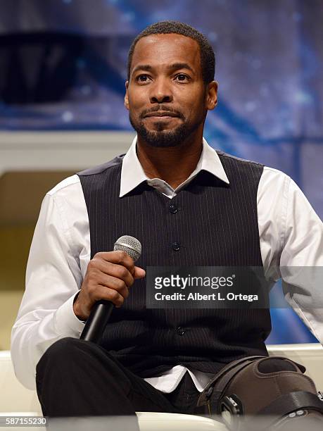 Actor Anthony Montgomery on day 5 of Creation Entertainment's Official Star Trek 50th Anniversary Convention at the Rio Hotel & Casino on August 7,...
