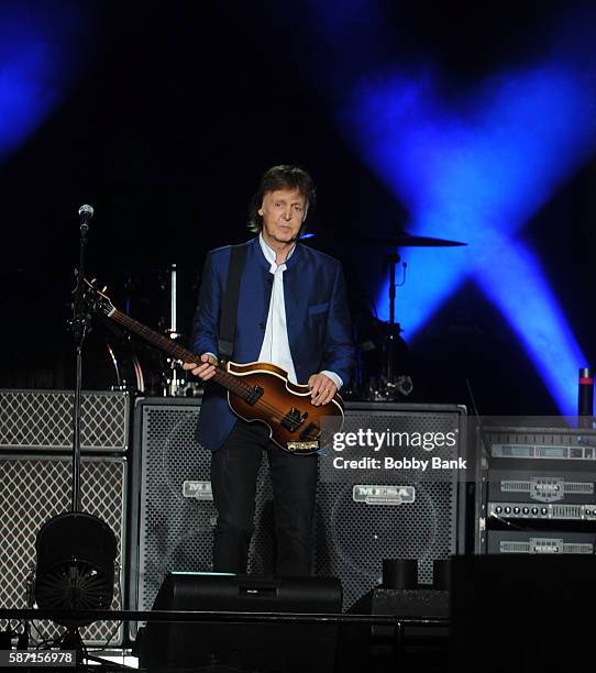 Paul McCartney performs from his One On One Tour at MetLife Stadium on August 7, 2016 in East Rutherford, New Jersey.
