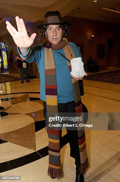 Cosplayer Andrew Elkins as a mashup of Star Trek Doctor and Doctor Who on day 5 of Creation Entertainment's Official Star Trek 50th Anniversary...