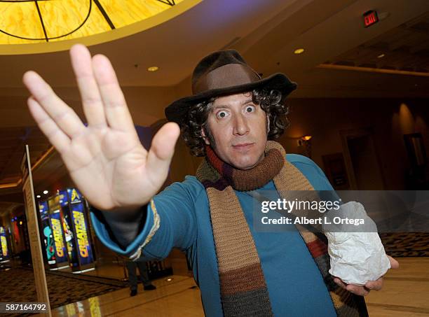 Cosplayer Andrew Elkins as a mashup of Star Trek Doctor and Doctor Who on day 5 of Creation Entertainment's Official Star Trek 50th Anniversary...