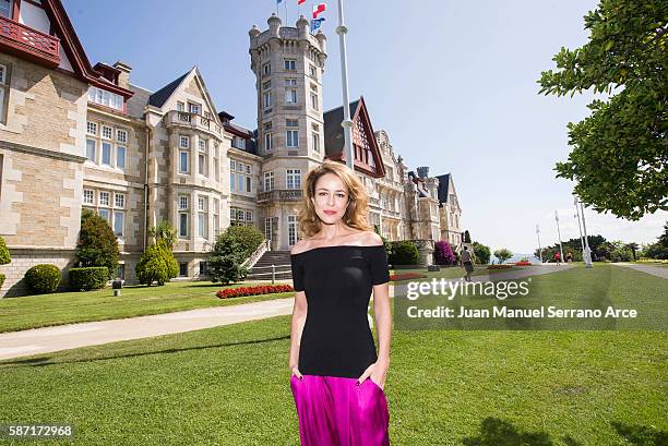 Silvia Abascal poses at the International Menendez Pelayo University on August 8, 2016 in Santander, Spain.