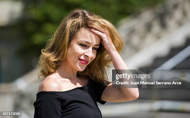 Silvia Abascal poses at the International Menendez Pelayo University on August 8, 2016 in Santander, Spain.