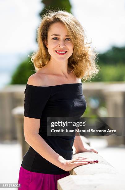 Silvia Abascal poses at the International Menendez Pelayo University on August 8, 2016 in Santander, Spain.