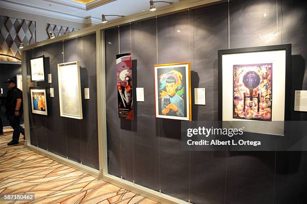Star Trek artshow on day 5 of Creation Entertainment's Official Star Trek 50th Anniversary Convention at the Rio Hotel & Casino on August 7, 2016 in...
