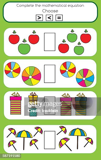 Math Games Visual Math Educational Game For Children High-Res Vector Graphic - Getty Images