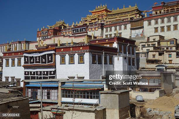 View of the Songzanlin Monastery, on the outskirts of Shangri-La , Yunnan Province, China, 2012.