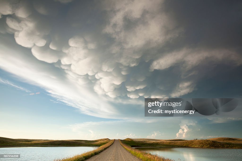 Mammatus Storm Clouds Saskatchewan