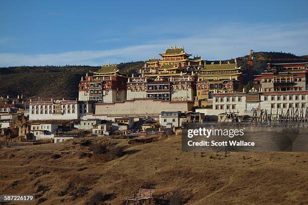 View of the Songzanlin Monastery, on the outskirts of Shangri-La , Yunnan Province, China, 2012.