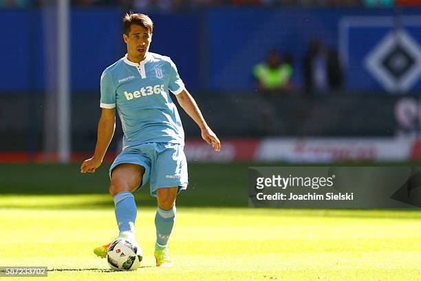 Bojan Krkic of Stoke City during the pre-season friendly match between Hamburger SV and Stoke City at Volksparkstadion on August 6, 2016 in Hamburg,...