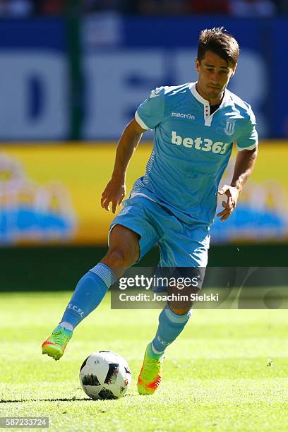 Bojan Krkic of Stoke City during the pre-season friendly match between Hamburger SV and Stoke City at Volksparkstadion on August 6, 2016 in Hamburg,...