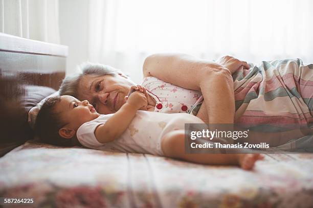 Grandmother with her grandson