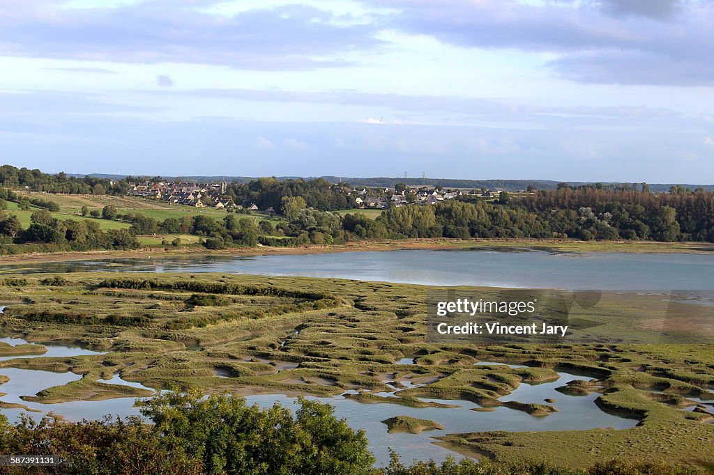 Ruin viking camp saint suliac france