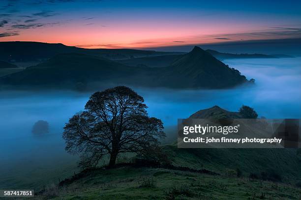 dawn landscape over the peak district, uk - buxton england stock pictures, royalty-free photos & images