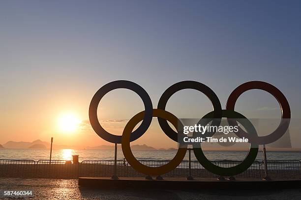 Olympic Rings Sunset 1,000 Copacabana Beach Sunset Stock Photos, High-Res Pictures, and ...