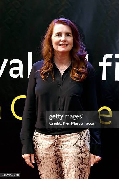 Marie-Castille Mention-Schaar attends 'Le ciel attendra' premiere during the 69th Locarno Film Festival on August 8, 2016 in Locarno, Switzerland.
