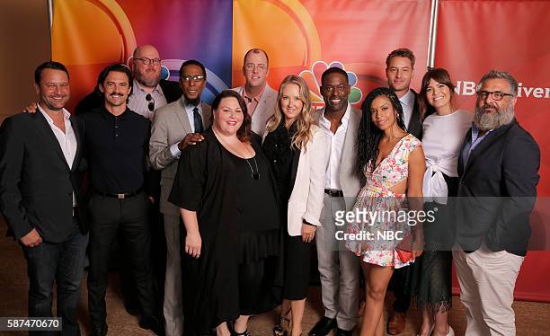 NBCUniversal Summer Press Tour, August 2, 2016 -- NBC's "This Is Us" cast -- Pictured: Dan Fogelman, Creator/Executive Producer; Milo Ventimiglia,...