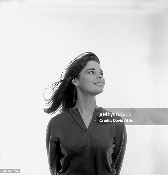 Vogue fashion model and future actress Ali MacGraw poses for a portrait in New York City, New York.
