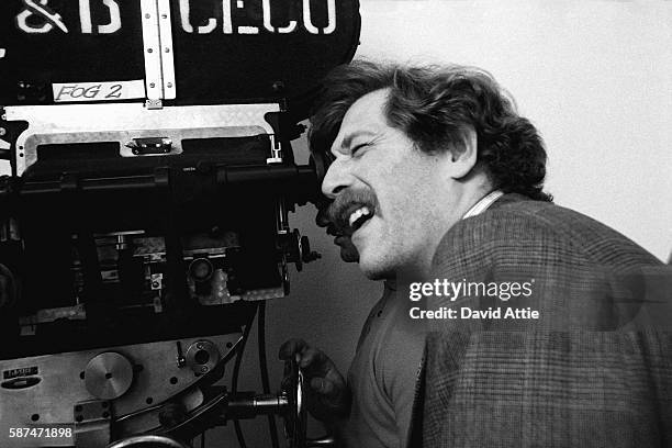 Actor George Segal on the set of the film 'Where's Poppa?' in 1970 in New York City, New York.