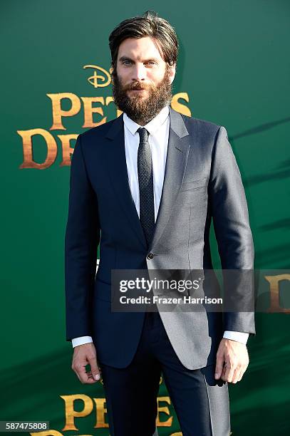 Actor Wes Bentley attends the premiere of Disney's "Pete's Dragon" at the El Capitan Theatre on August 8, 2016 in Hollywood, California.