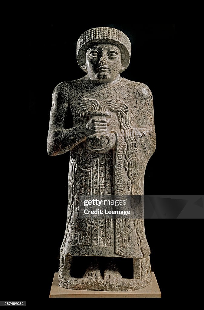 Gudea, Prince of Lagash, called "Statue with gushing vase"