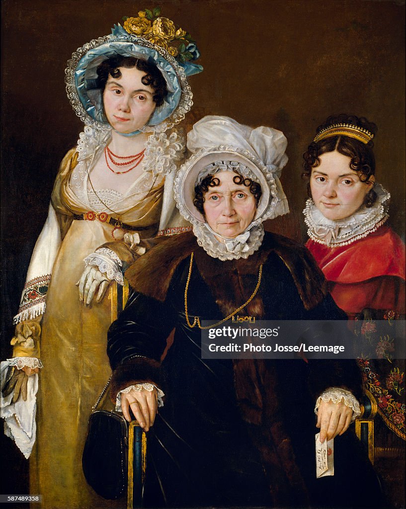 Portrait of Madame de Tangry and Her Daughters by Jacques-Louis David