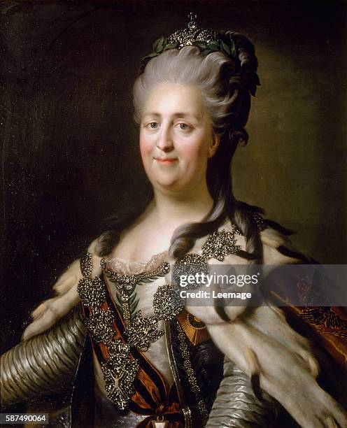 Portrait of Catherine II of Russia Anonymous painter1780-1790 Dim. 85x68 cm Schloss Ambras, Innsbruck, Austria