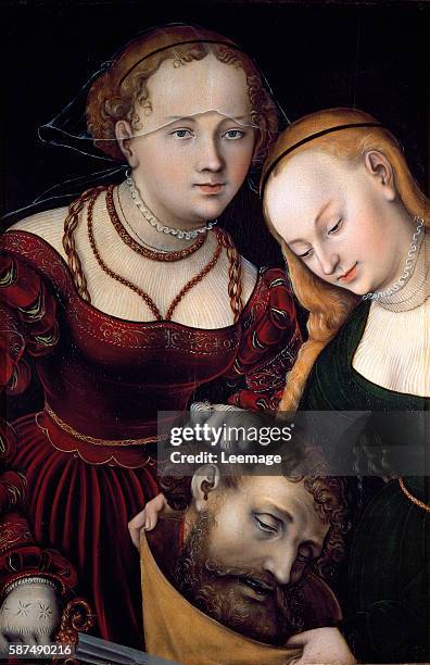 Judith with the head of Holofernes and a servant by Lucas Cranach the Elder Oil on wood 77 x 52.5 cm Kunsthistorisches Museum, Gemaeldegalerie,...