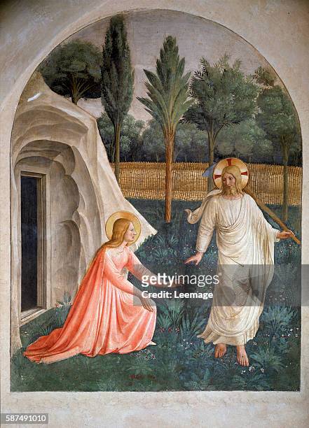 "Noli me tangere" by Giovanni da Fiesole known as Fra Angelico Museo di San Marco dell'Angelico, Florence, Italy