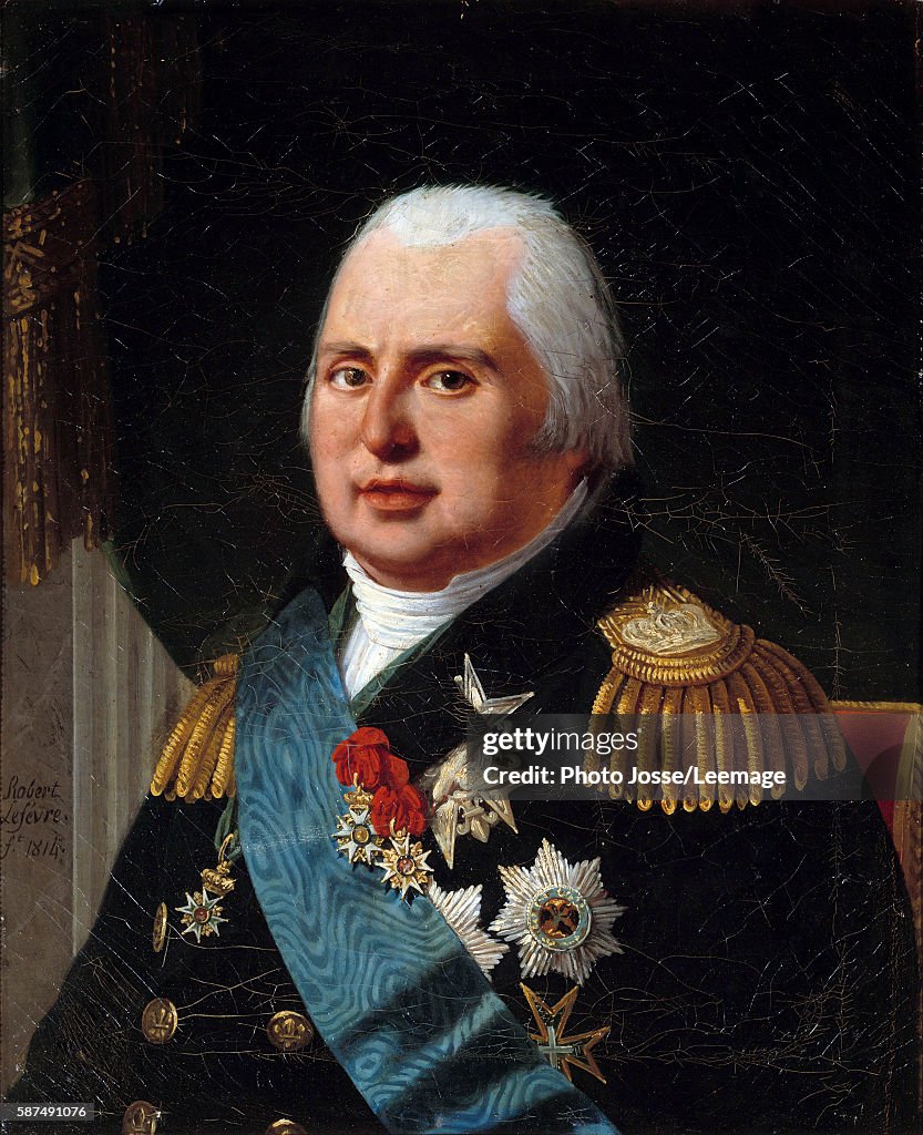 Portrait of Louis XVIII by Robert Lefebvre