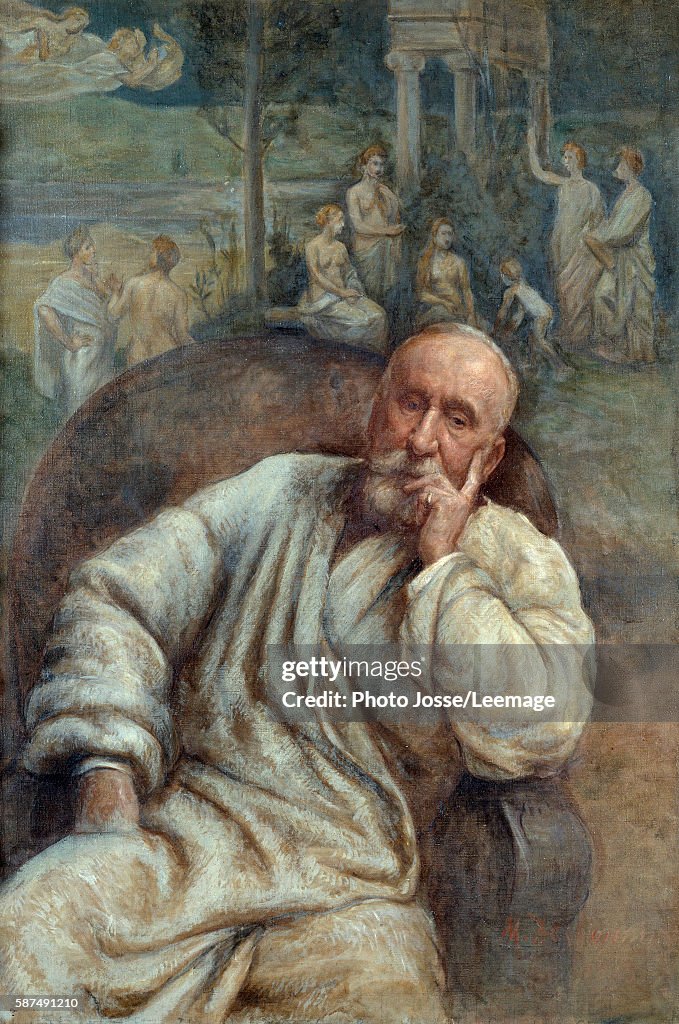 Portrait Of The Painter Pierre Cecil Puvis De Chavannes Painting By portrait-of-the-painter-pierre-cecil-puvis-de-chavannes-painting-by
