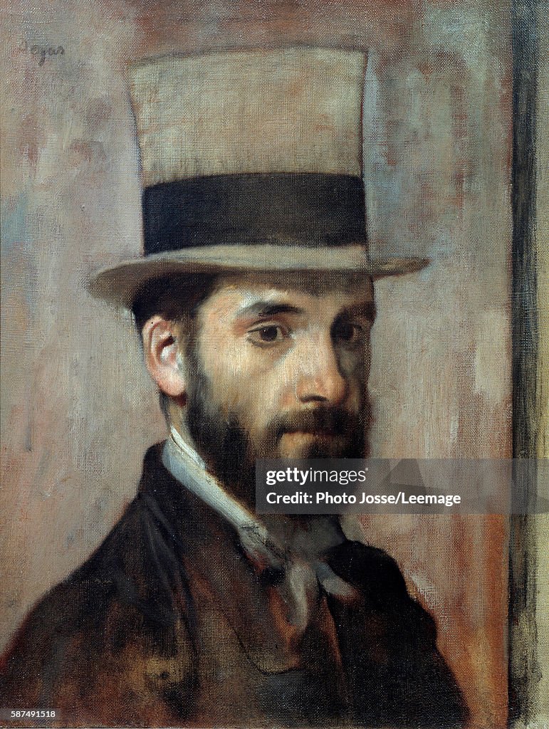 Portrait of Leon Bonnat by Edgar Degas