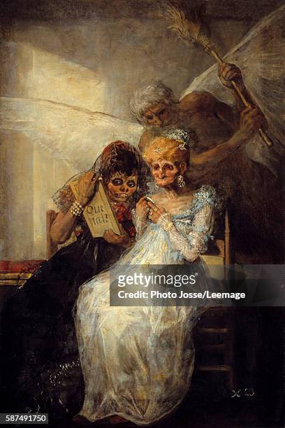 Time or the Old Women. Painting by Francisco de Goya , 1808. 1,81 x 1,25 m. Beaux-Arts Museum, Lille, France
