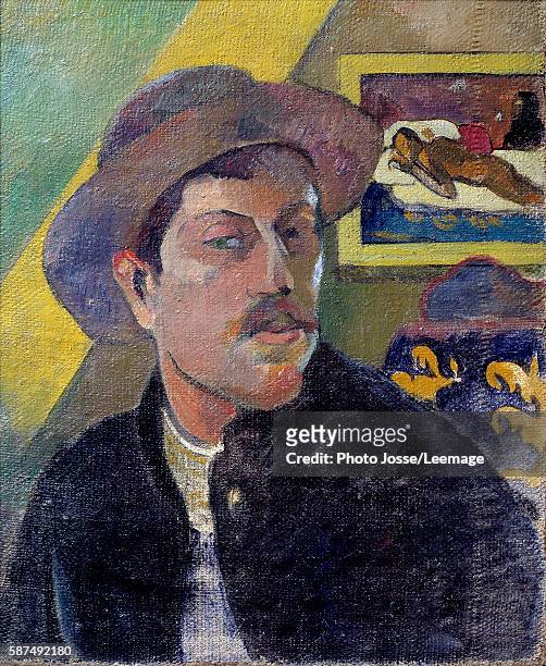 Self-portrait. Painting by Paul Gauguin , 1893. Oil on canvas. 0,46 x 0,39 m. Orsay Museum, Paris