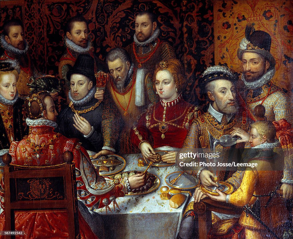 The banquet of the Monarchs by Alonso Sanchez Coello