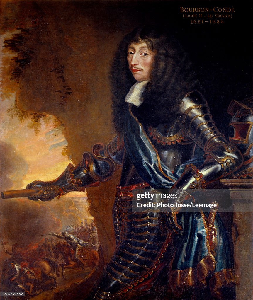 Fulllength portrait of the Grand Conde, Prince Louis II de Bourbon
