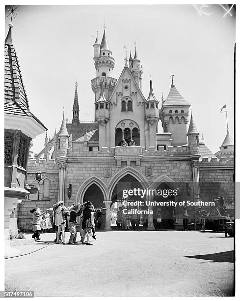 Disneyland opening, Anaheim, California, July 17, 1955.