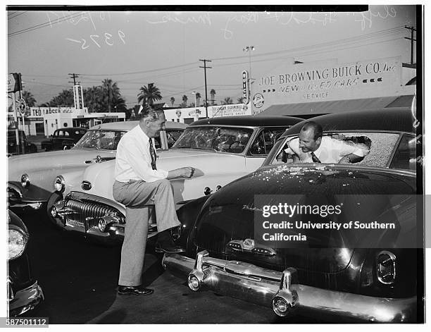 Vandalism, Alhambra Car Wreckers, 1200 West Main Street, Joe Browning Buick Company, Cliff Todd, Vice President, Ray Muck, Bill Turner, Alhambra,...