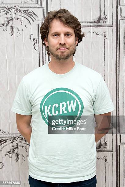 Actor Jon Heder attends the AOL Build Speaker Series to discuss "Ghost Team" at AOL HQ on August 8, 2016 in New York City.