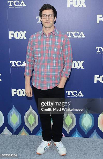 Andy Samberg attends the FOX Summer TCA Press Tour on August 8, 2016 in Los Angeles, California.